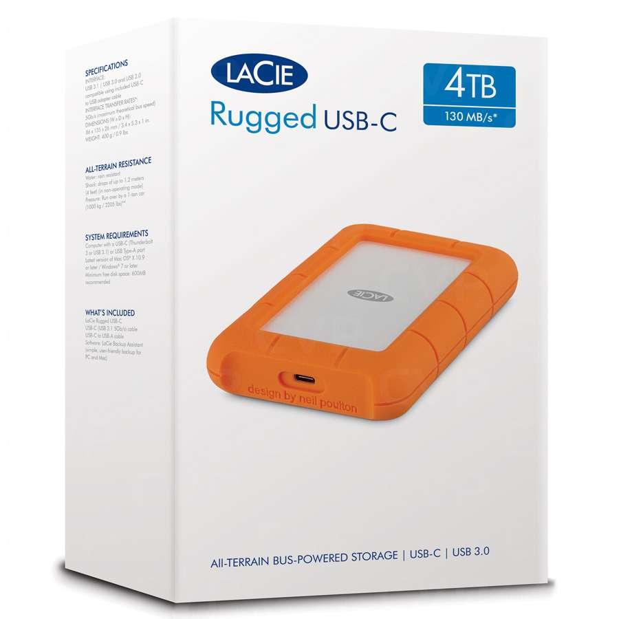 2.5 SSD:  4TB - LACIE RUGGED