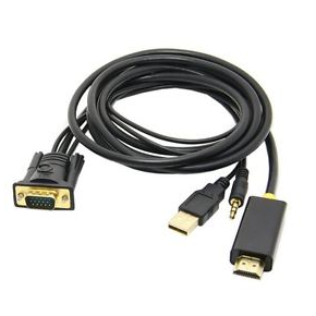 VGA (M)+AUDIO TO HDMI (M) CONVERTER 1.8M