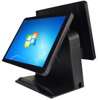 POS All-in-One Touch Terminal with 12″ Rear Customer Display