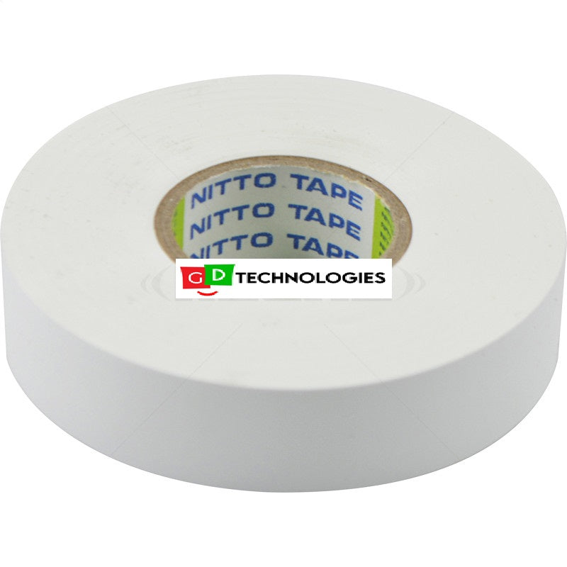 TAPE - INSULATION 20M x 18MM NITTO WHITE