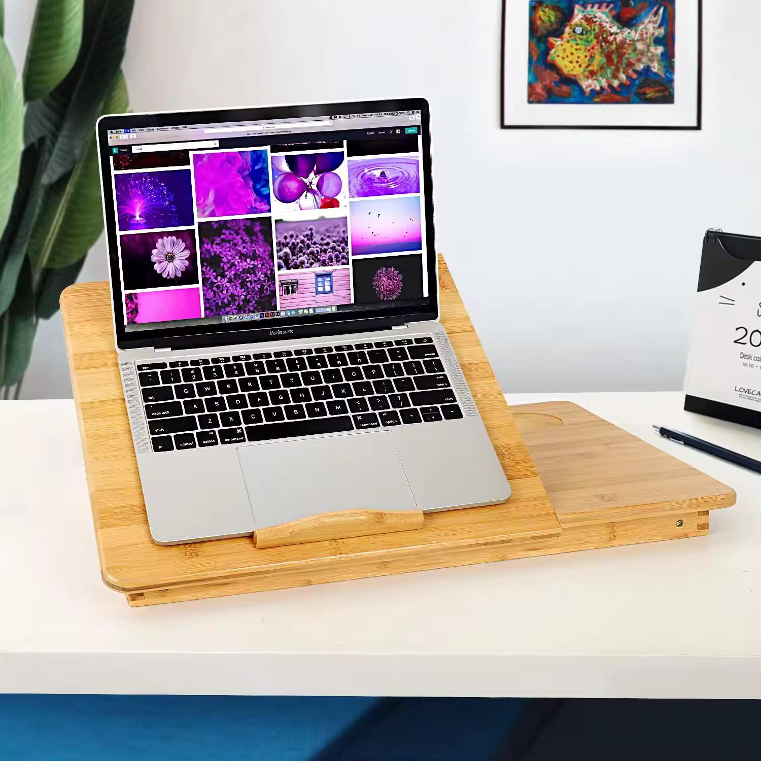 DESK B 55X34CM BAMBOO VENTED