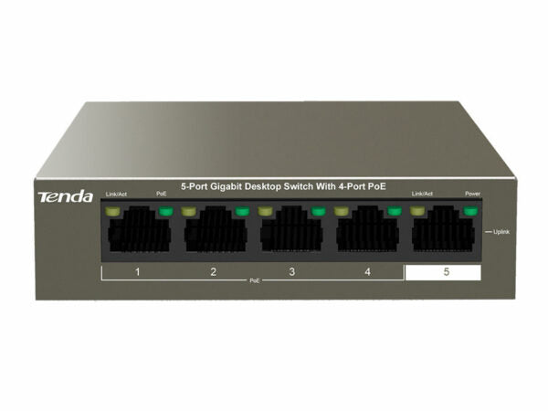 Tenda 5 Port Gigabit Desktop Switch 4 Port PoE