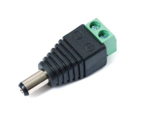 DC TERMINAL TO 2.1MM JACK ADAPTER MALE