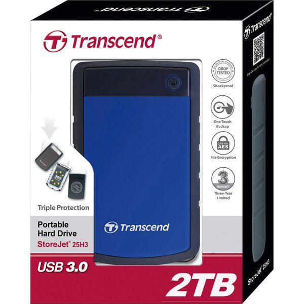 2.5 USB3 2TB - RUGGED BLUE