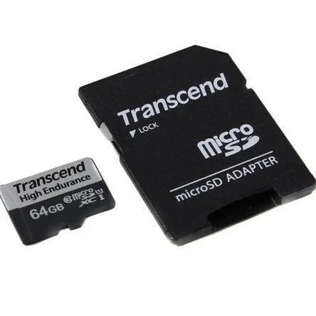 TRANSCEND 350V 64GB HIGH ENDURANCE MICRO SD UHS-I  U1 CLASS10 - READ 100 MB/S - WRITE 45MB/S - WITH SD ADPTOR - image 3
