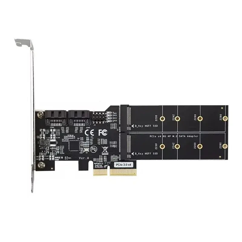 PCI-E 2 X SATA + 2 X M.2 CARD