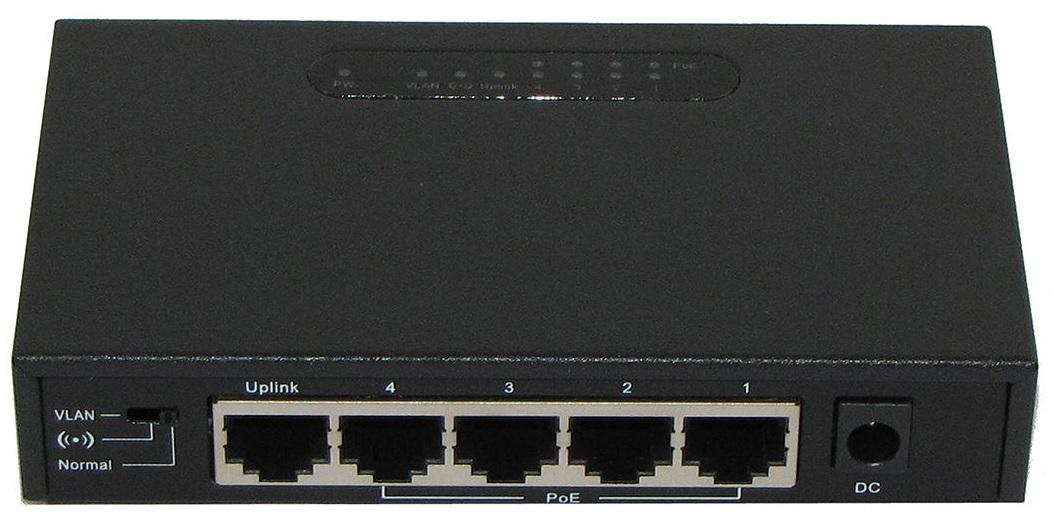 4 PORT 10/100 POE + 1 LAN