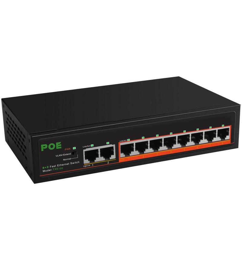 8PORT 10/100 POE+2PORT