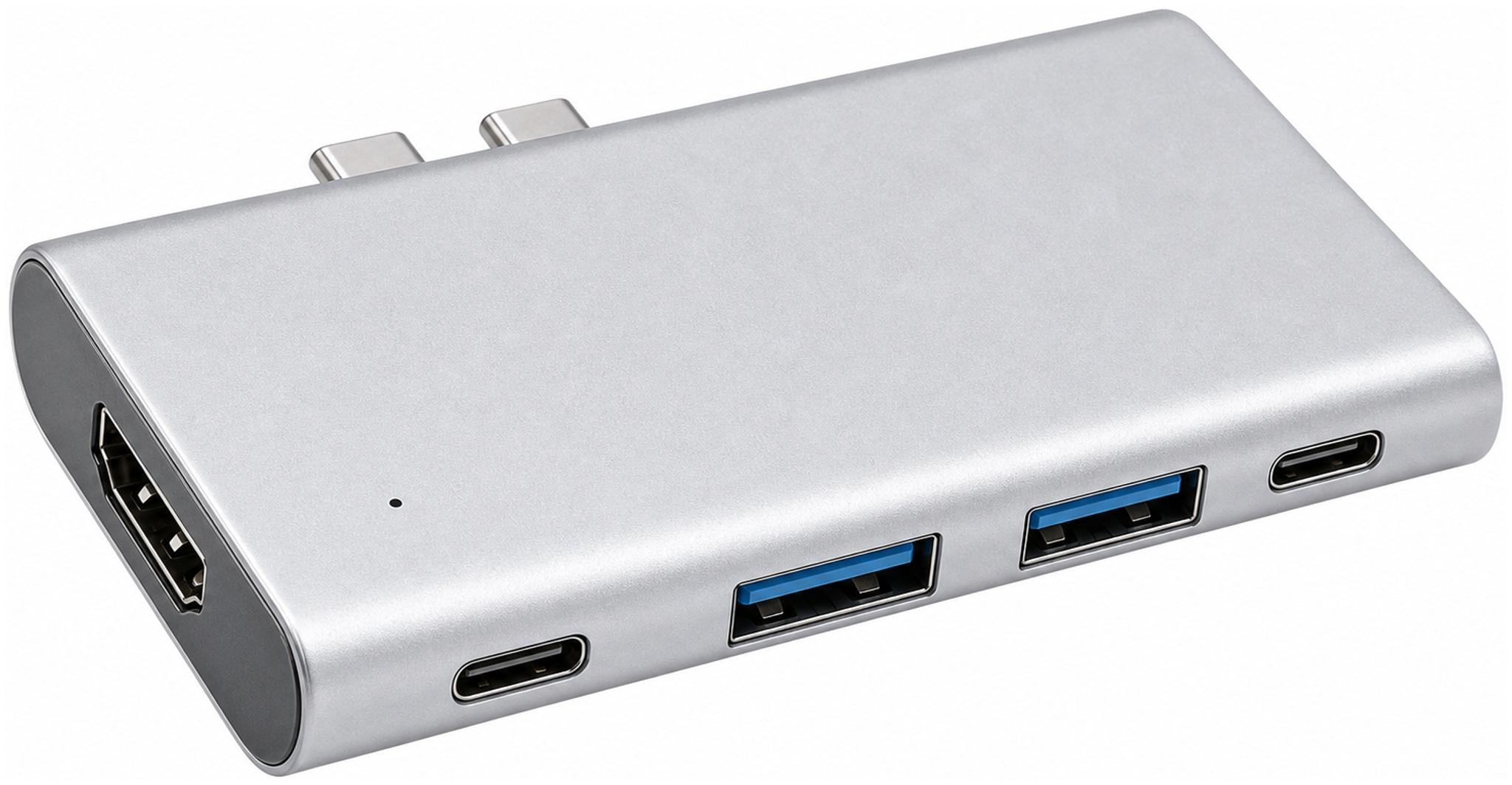 USB-C X 2 5 PORT HUB