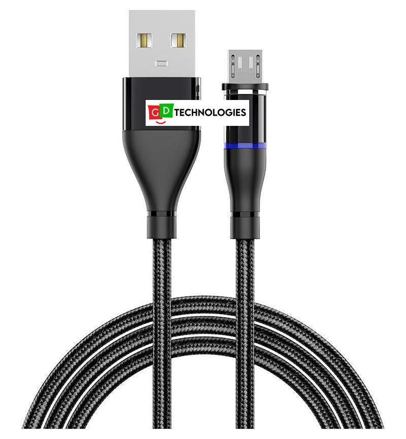 MICROWORLD MAGNETIC CHARGING CABLE MICRO USB BLACK