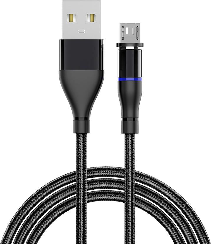 MAGNETIC CHARGING CABLE MICRO USB  BLACK