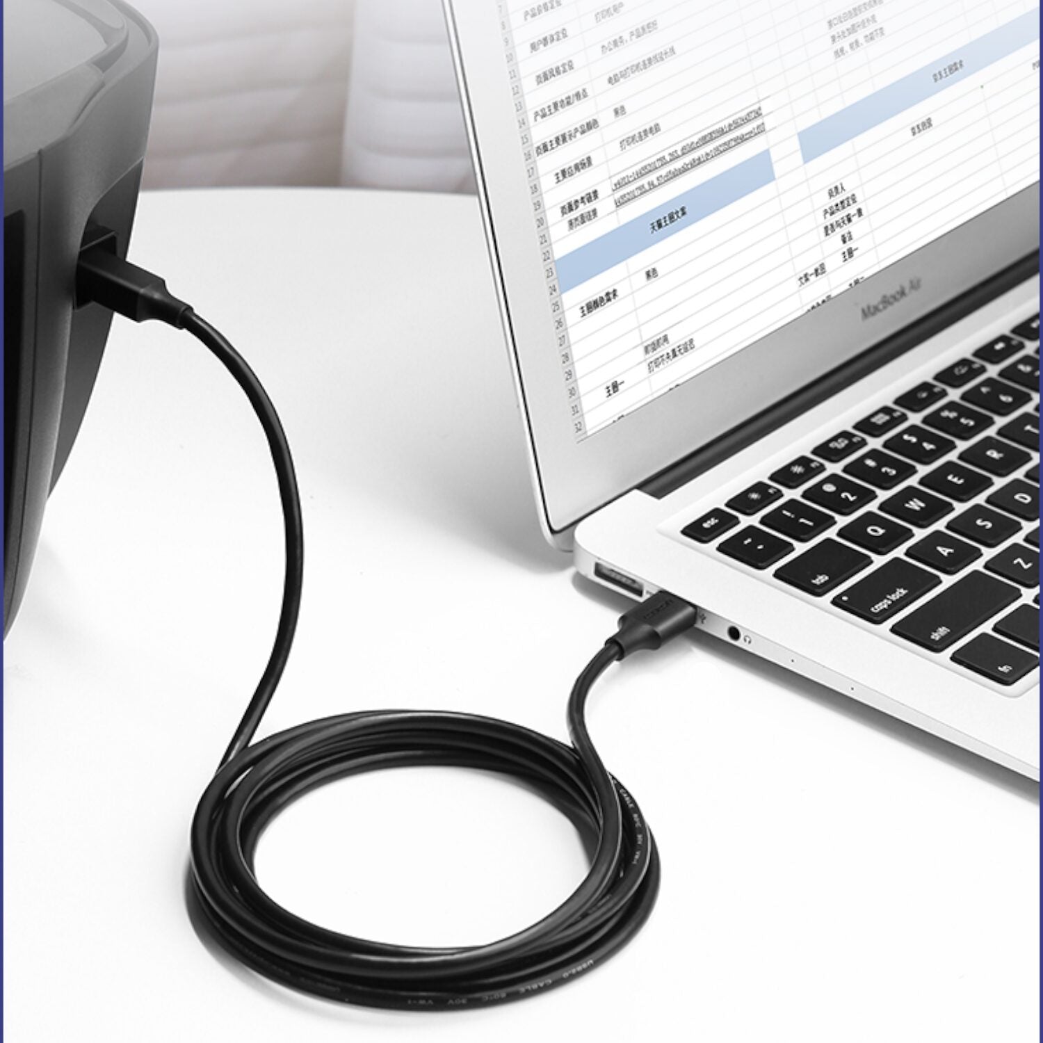 UGREEN US135 USB 2.0 to USB-B Printer Cable, 480Mbps - 2m – image 5
