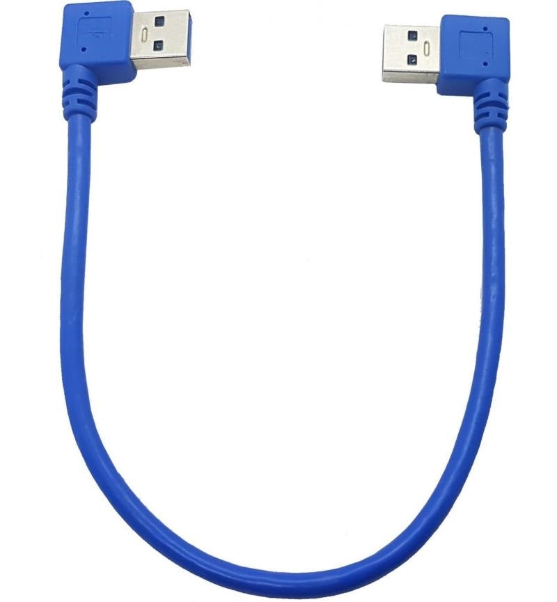 USB 3.0 RIGHT ANGLE MALE TO MALE