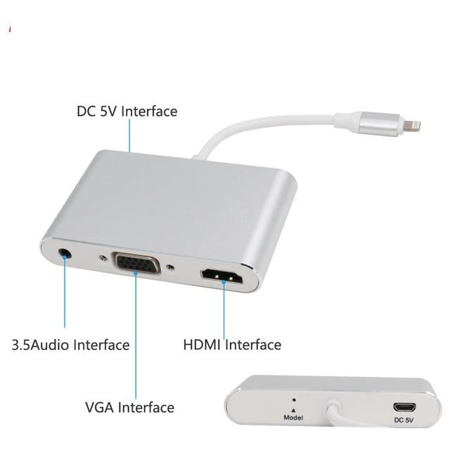LIGHTNING TO VGA + HDMI + AUDIO - image 2
