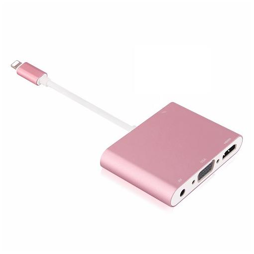 LIGHTNING TO VGA + HDMI + AUDIO