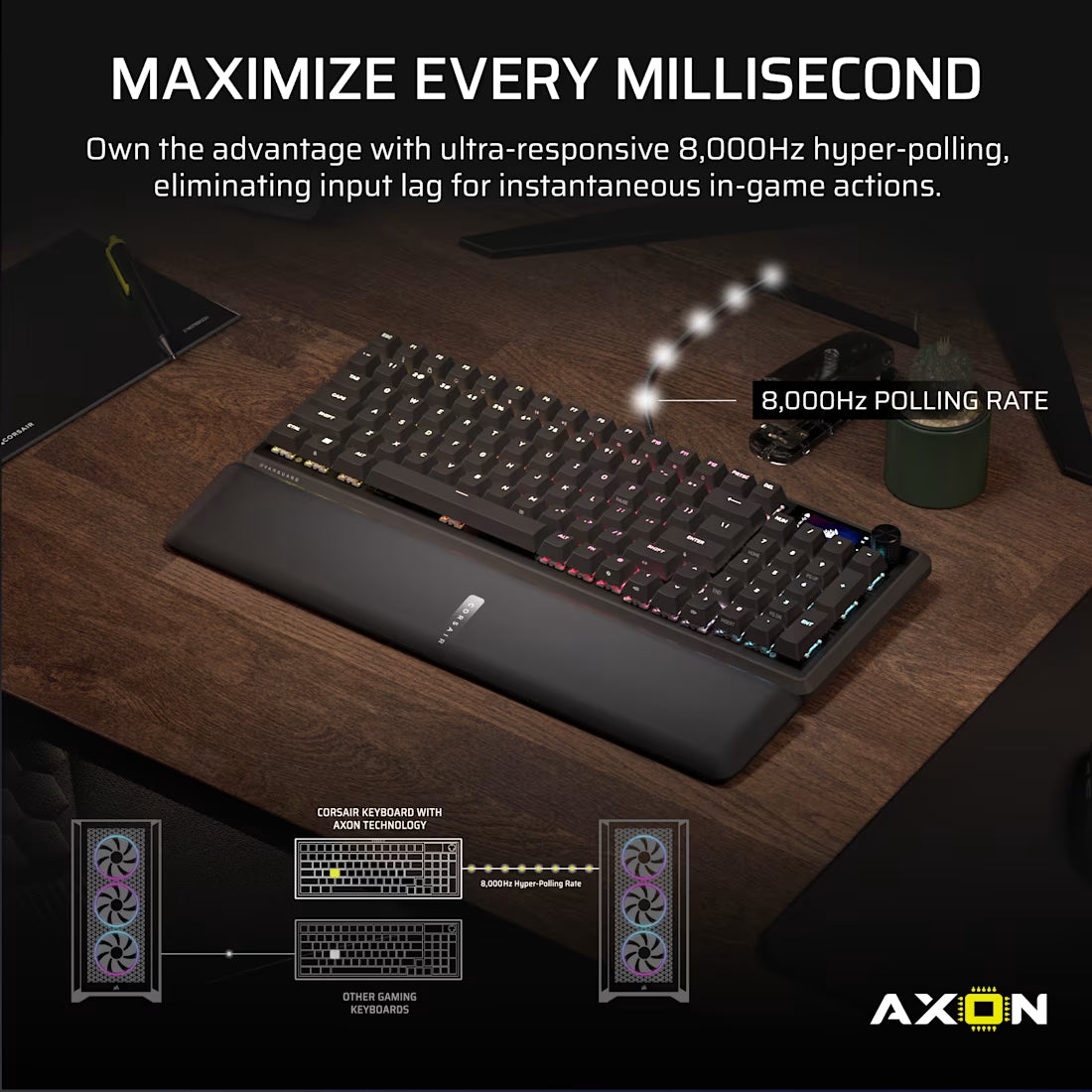 Corsair VANGUARD  96% Gaming Keyboard - MLX Fusion tactile switches - Black. - image 3