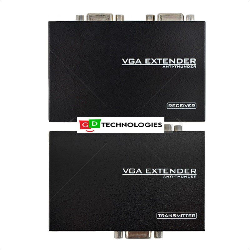 VGA EXTENDER WITH AUDIO VIA CAT5E/6 CABLE UP TO 100M