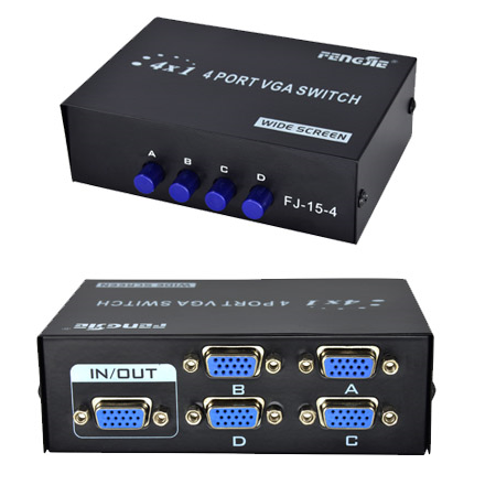 4 PORT VGA SWITCH 4 IN 1 OUT