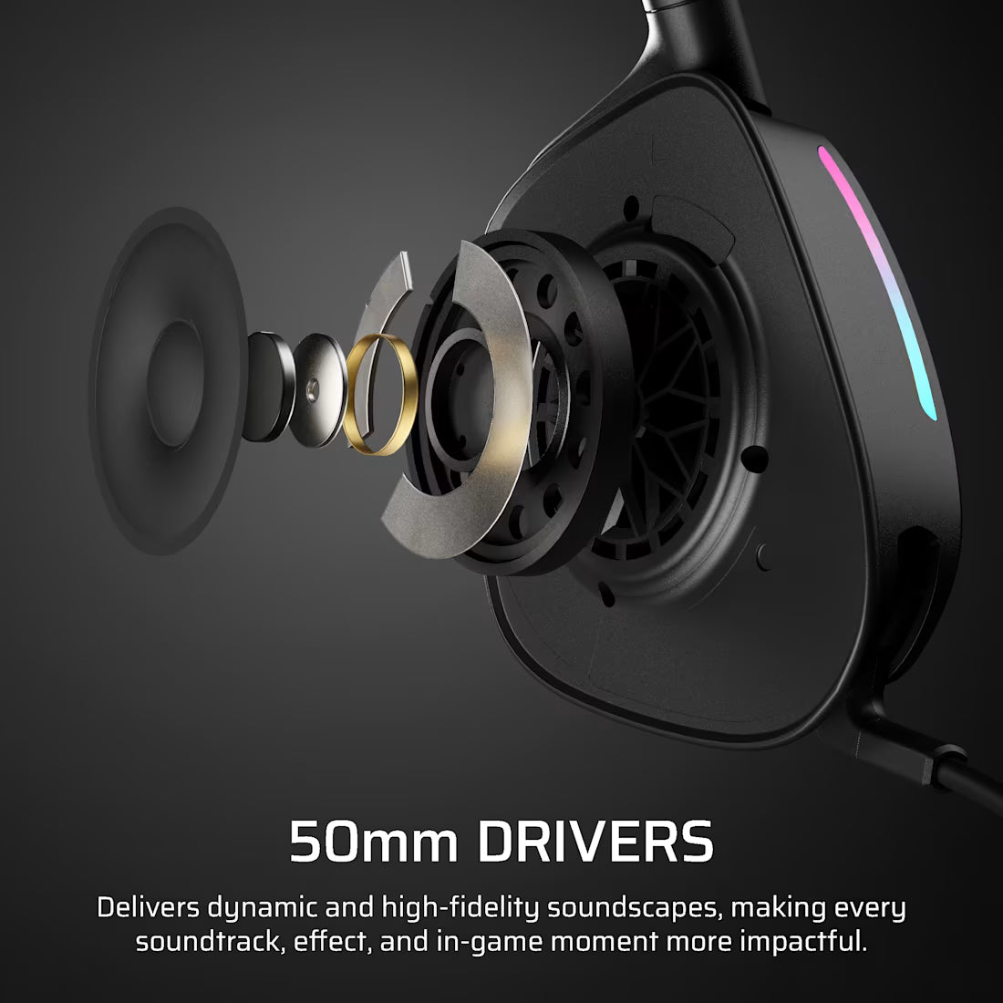 Corsair VOID v2 MAX WIRELESS Gaming Headset; Simultaneous 2.4GHz and Bluetooth; Dobly Atmos; PC/Playstation/Mobile; Carbon. - image 4