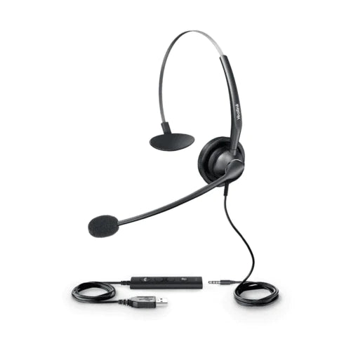 Yealink USB and 3.5 mm Monaural noise cancelling headset for Yealink phones