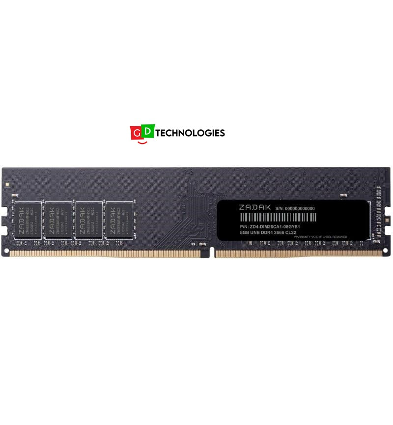 ZADAK 8GB DDR4 2666 UDIMM MEMORY