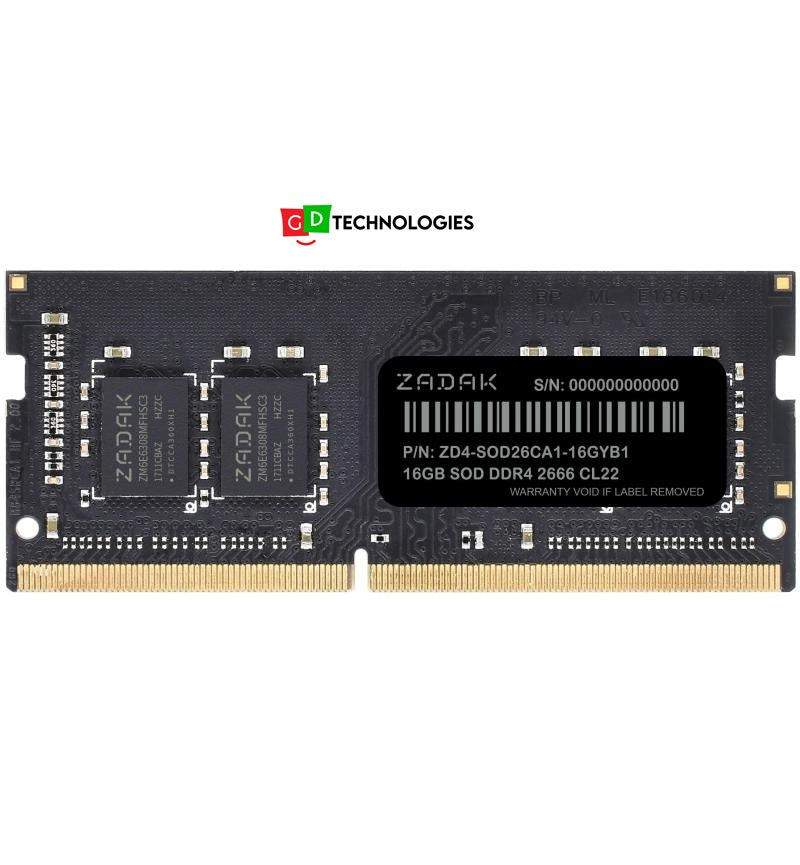 ZADAK 16GB DDR4 2666 SODIMM MEMORY