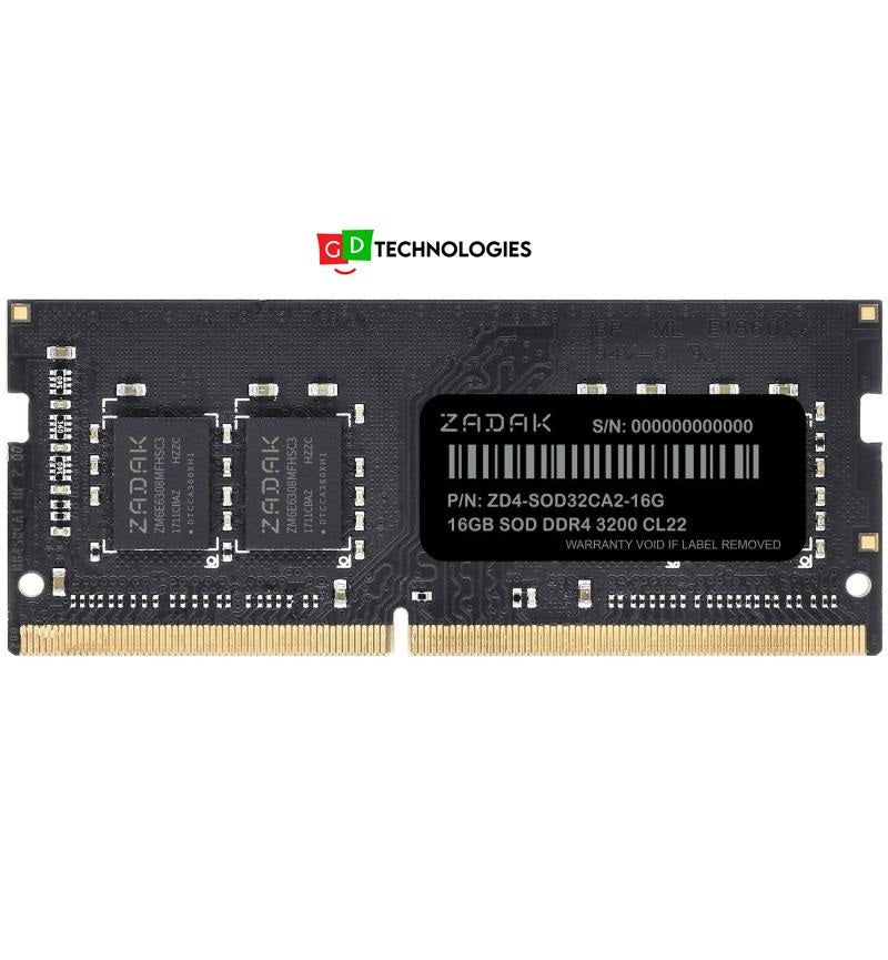 ZADAK 16GB DDR4 3200 SODIMM MEMORY