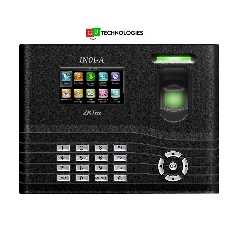 ZKTECO IN01A FINGERPRINT KEYPAD READER - BUILT-IN BATTERY